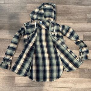 Kavu Blue and Cream Hooded Jacket